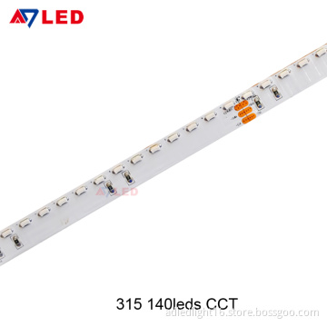 Adled Light SMD 315 140leds 24 volt side emitting multicolor color changeable cct led light strip